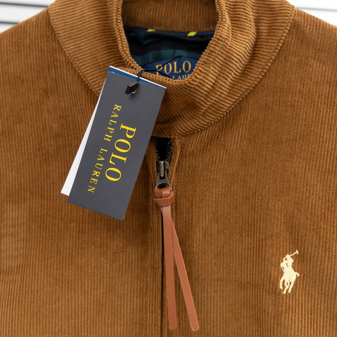 P470 top version (difference in currency) You can scan the QR code to enter the official website Style: Ralph Lauren POLO Ralph Lauren original molded small label embroidered corduroy old money style jacket Color: Picture color Size: S-XL Fabric: Corduroy Accessories: Full set of customized accessories No gender distinction, the same style for men and women
